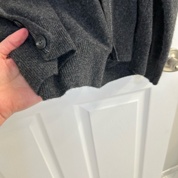 daniele blasi men’s gray button down sweater made in Italy 80% wool size L - Picture 4 of 11